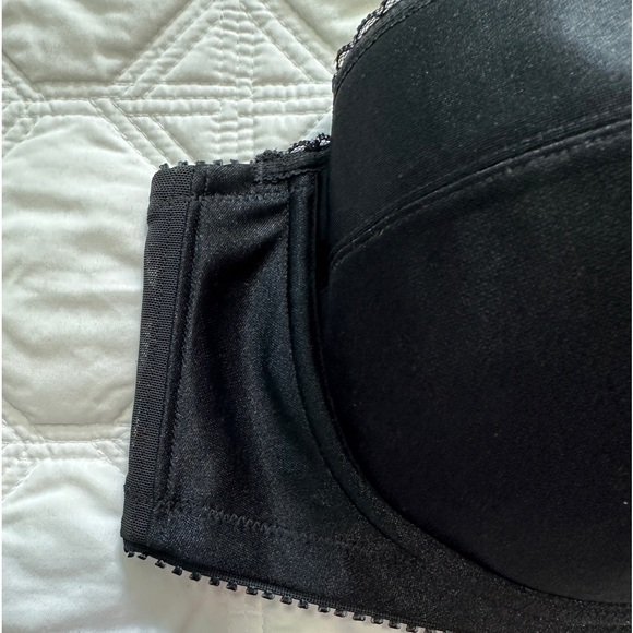 Dominique 40C Black Strapless Bra NWT - Picture 4 of 11